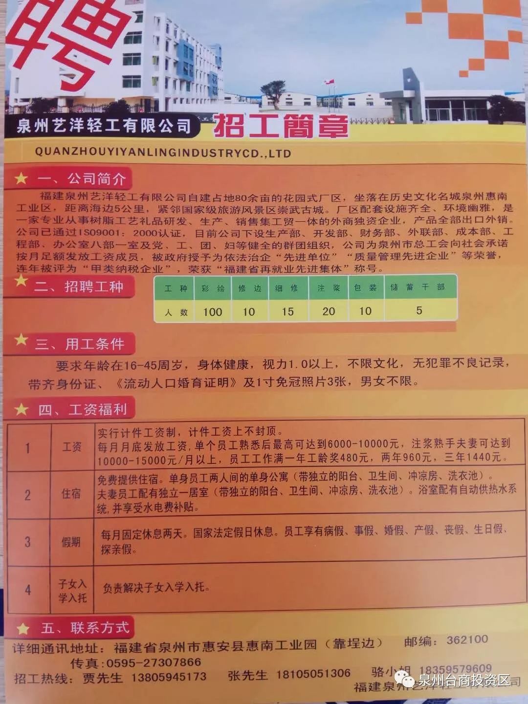 潮阳区最新招聘普工