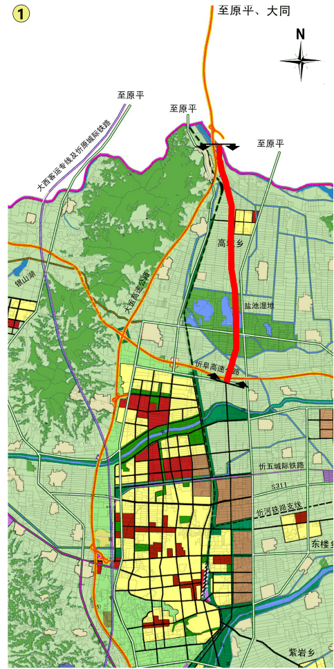 原平市最新城区规划图