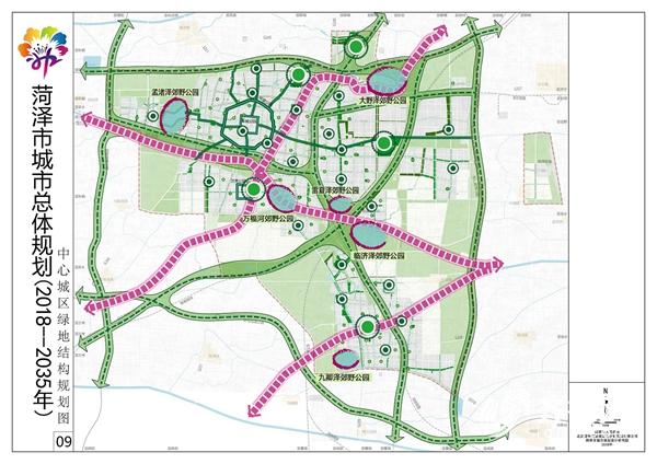 菏泽市最新道路规划图