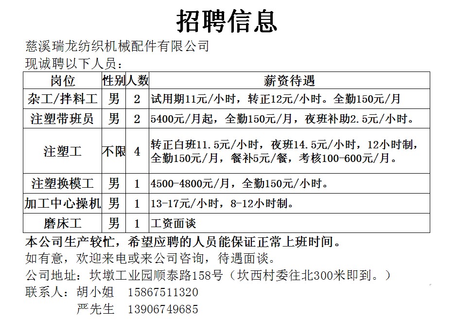 上仓本地最新招聘信息